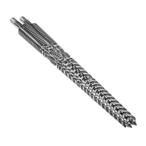 Conical twin screw barrel para sa plastic profile machine